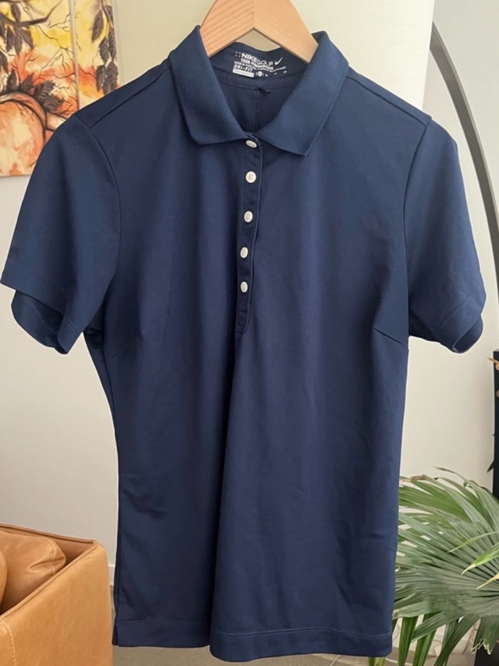 Nike Short Sleeve Navy Golf Polo